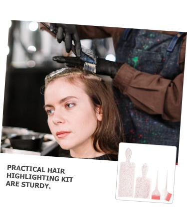 FOMIYES 5 Sets Highlighter Comb Hair Coloring Kit Hair Foiling Tools Balayage Board with Brush Hair Coloring Tools Hair Kit Balance Board Hair Dye Paddle Pink To Color Nylon Perm Board - Buy Online on GoSupps.com