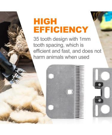 Risegun Horse Shears Replacement Blades 35 Tooth Professional Carbide Clipper Blades Horse Clipper Replacement Blade Carbide Livestock Hair Trimmer Universal Blades for Horse Equine Goat Pony Cattle - Buy Online on GoSupps.com