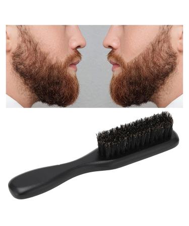 LCKJLJ Bristle Beard Brush & Hair Comb with Wooden Handle for Men - Black | Premium Grooming Tool (1 Piece) - Buy Online on GoSupps.com