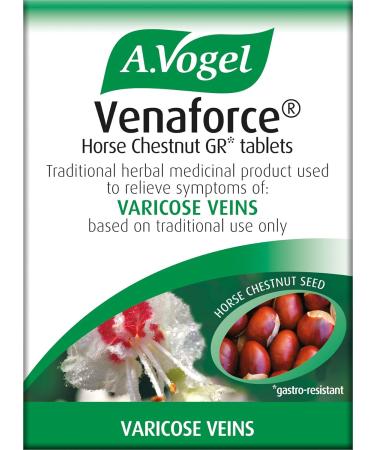 A.Vogel Venaforce Horse Chestnut Tablets | Relieve Symptoms of Varicose Veins Tired Aching Legs Leg Cramps & Swollen Ankles | 30 Tablets 30 Count (Pack of 30) - Buy Online on GoSupps.com