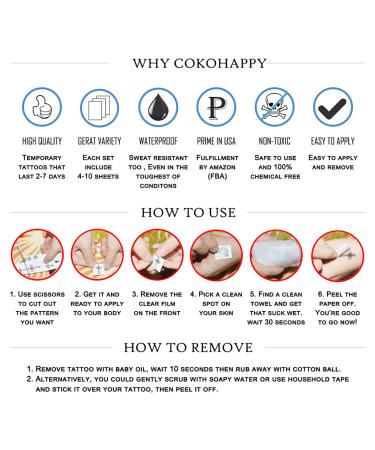 COKOHAPPY Dream Catcher Temporary Tattoos - 12 Sheets for Girls and Women - Buy Online on GoSupps.com