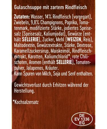 DREISTERN Spicy Goulash Soup with Tender Beef 400g | Traditional Recipe | Premium Quality & Flavorful Taste - Buy Online on GoSupps.com