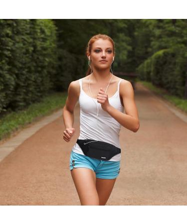 Bawnbag Belt Pocket - 30 cm Elongated Belt for Travel & Sports | Unisex Black Belly Bag for Outdoor Activities - Buy Online on GoSupps.com