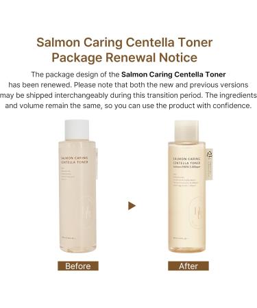 HEVEBLUE Salmon Caring Centella Toner - Salmon PDRN pH 5.5 Salmon Egg Extract Centella Madecassoside Restore and Rejuvenate Refine Skin Texture Low Irritation Korean Skincare K-Beauty - Buy Online on GoSupps.com