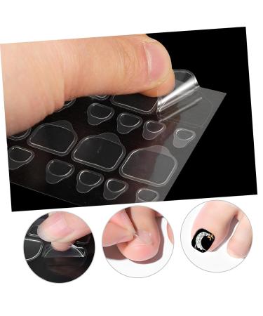 20 Sheets Nail Adhesive Nail Tips False Toenails for Big Toe Paper Tape for Nails Waterproof Labels Press on Nails Long Nail Glue Gummed Paper Rubber Nails Stickers - Buy Online on GoSupps.com