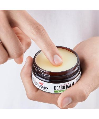 Cremo Styling Beard Balm - Wild Mint Scent - Nourishes, Shapes, and Styles Longer Fuller Beards - 2 Ounces - Buy Online on GoSupps.com