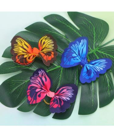 Balacoo 20pcs Cute Dog Hair Bows - Elastic Butterfly Design Topknot Grooming Decor for Pets | Dog Hair Accessories - Buy Online on GoSupps.com