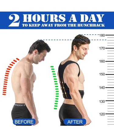 Adjustable Back Brace Posture Corrector for Women and Men - Improve Posture, Provide Lumbar Support - XL Size (37-41 Inch) - Buy Online on GoSupps.com