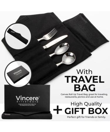 Stainless Steel Weighted Utensils Set for Tremors & Parkinson's - Adaptive Eating Flatware for Hand Tremors, Parkinson's, Arthritis - Knife, Fork, 2 Spoons & Bag - Buy Online on GoSupps.com