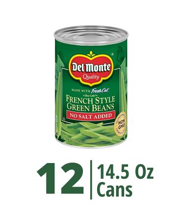 Del Monte Fresh Cut Blue Lake French Style Green Beans - No Salt Added (12 Pack, 14.5 oz Can) - Buy Online on GoSupps.com