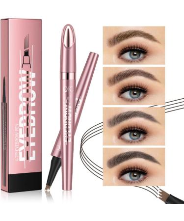  Anifer (02 Dark Brown) Microblading eyebrow pencil eyebrow pencil for hair drawing eyebrow pencil with split tip eyebrow pencil for microblading effect. - Buy Online on GoSupps.com