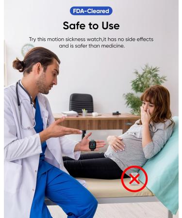 FDA-Cleared Motion Sickness Bands | Anti-Nausea Wristbands for Travel Relief (Car Sea Air Train) | Safe Morning & Stress Nausea Relief - Buy Online on GoSupps.com