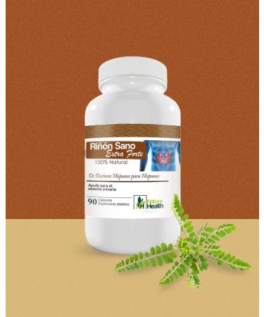 RI N SANO Natural Kidney Support High Absorption Formula 60 Capsules Herbal Extracts Vegetarian Non-GMO Gluten-Free