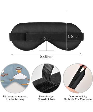 Funny Duck Sleep Mask - Light Blocking Eye Mask for Travel & Naps | Adjustable Soft Blindfold for Men & Women - Buy Online on GoSupps.com