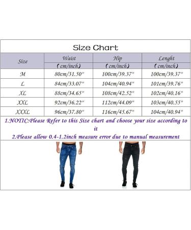 Shop Haiorziyou Men's Stretch Jeans Pants - Regular Fit Single-Colored Washed Out Jogging Trousers for Business & Leisure | XL Black - Buy Online on GoSupps.com