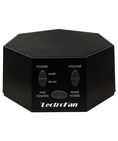 LectroFan High Fidelity White Noise Machine with 20 Unique Non-Looping Fan and White Noise Sounds and Sleep Timer Classic Black Standard Packaging