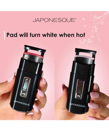 JAPONESQUE Heated Lash Curler | Long Lasting Electric Eyelash Curler & Lifter | USB Powered | Safe Heat Settings for Perfect Lashes - Buy Online on GoSupps.com