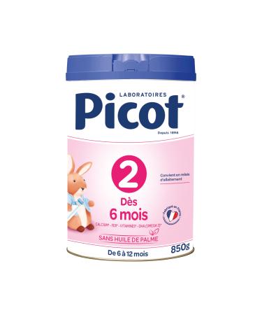 PICOT Standard Milk 2nd Age 850G - Milk Powder for Babies from 6 Months - Baby Milk from 6 to 12 Months