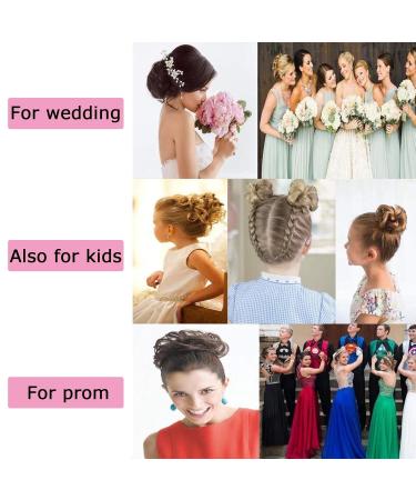 Create Idea 2-Piece Black Hair Ties for Updos Curly & Messy Hair Perfect for Weddings Parties & Evening Events - Buy Online on GoSupps.com