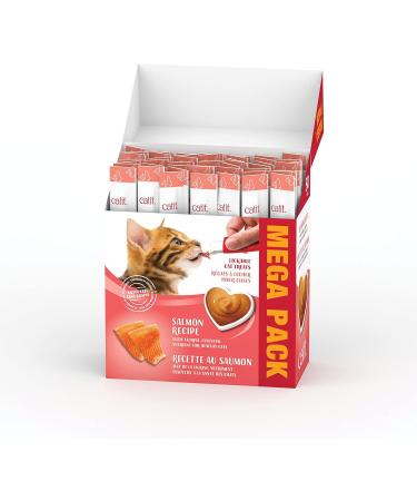 Catit Creamy Tuna & Salmon Lickable Cat Treat - 100 Tubes | Mega Pack (750.00 g + 750.00 g) Cat Treat + Cat Treat Creamy Salmon - Buy Online on GoSupps.com