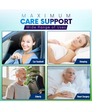 Ultimate Comfort Mastectomy & Lumpectomy Pillow - Ideal for Post-Surgery Recovery, Breast Cancer Patients, C-Section, Reconstruction & Heart Pacemaker Support - Buy Online on GoSupps.com