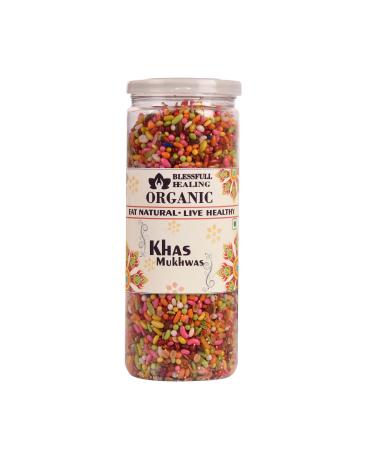 Blessfull Healing Organic Khas Mukhwas 250 Gram Airtight Container (Packing May Vary)