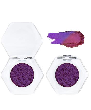 Adriana Nicole Cosmetics Eyeshadow Double Chrome Eye Shadow Ethereal Single Color-shifting Eyeshadow Adriana Nicole Eyeshadow Eyeshadow with Exquisite Glitters (04#)