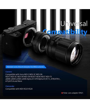 Neewer M42 Lens to Sony NEX E-Mount Camera Adapter - Compatible with Sony A7 A7S A7R A6000 A6300 NEX Series Cameras - Buy Online on GoSupps.com