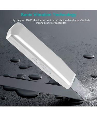 KINGA Facial Skin Scrubber Blackhead Remover Spatula - Deep Cleansing & Lifting | Silver Color - Buy Online on GoSupps.com