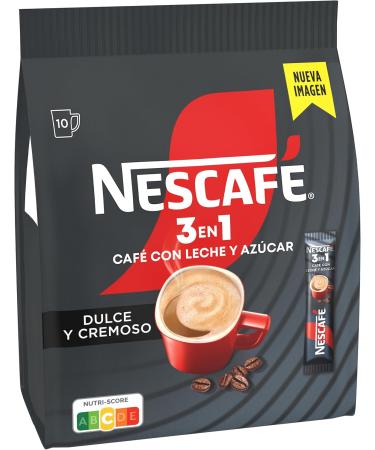  Nescafe NESCAF 3 IN 1 natural instant coffee with milk and sugar bag with 10 sachets - Buy Online on GoSupps.com