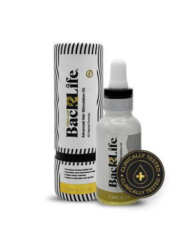 Back2Life 100% Natural Hair Stimulation & Beard Growth Oil-Get Rid of Patchy Beards & Hair-Beard serum to Moisturise Hydrate & Condition-Repair & Rebalance Your Scalp & Regrow your Head & Beard Hair