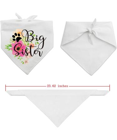 Gender Reveal Pet Scarf Set for Dog Lovers - Big Sister Brother Pregnancy Announcement - Pack of 2 - Buy Online on GoSupps.com