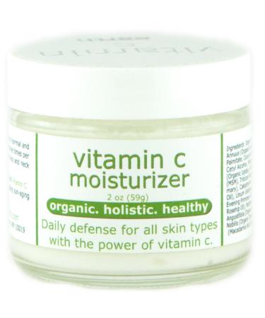 Vitamin C Moisturizer - Organic Anti-Aging Cream for Face Eyes and Neck 2 oz