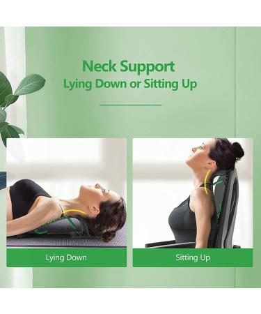 Neck Stretcher for Pain Relief - Upper Back & Shoulder Relaxer Device - Cervical Traction for Spine Alignment - 4 Height Levels - Green - Buy Online on GoSupps.com