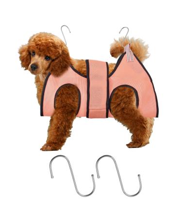 Hoaaigo pet care hammock for cats dogs breathable dog care loop dog care dishes dog care retention bag for pet care wash nail cutting (m pink) m pink