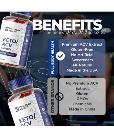 Full Body Health Keto ACV Gummies - Advanced Weight Loss Formula | 60 Gummies - Buy Online on GoSupps.com