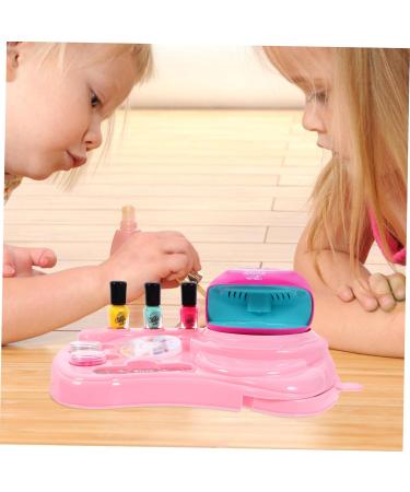 FOMIYES 2 Sets Nail Art Set Toy Kids Nail Polish Kids Decor Kids Tool Kit Nail Art Kit Nail Dryer Nail Decorations for Nail Art Kids Playset Decorate Pink Child Plastic Girl - Buy Online on GoSupps.com