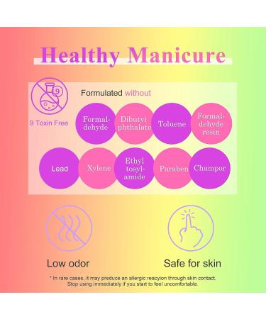 Imtiti Neon Gel Nail Polish Kit - 12 Pcs Set with Base & Top Coat - Green Pink Blue Red Glitter Colors - Long Lasting Soak Off UV Gel Polish - DIY Nail Art Starter Kit for Women & Girls - Buy Online on GoSupps.com