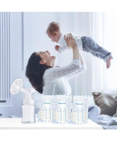 Breast Milk Storage Bags BPA Free Pre-sterilized Breastmilk Storag Organizer for Breastfeeding with Pour Spout Self-Standing Bag for Saving Space Large Capacity 8oz / 240 ml with 100 Count - Buy Online on GoSupps.com