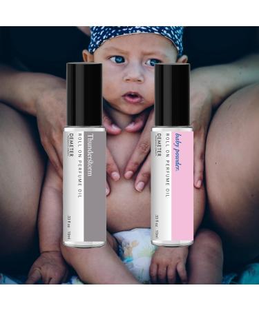 DEMETER Thunderstorm & Baby Powder Perfume Oil Roll on Duo - Buy Online on GoSupps.com