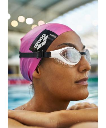 Buy Arena Air-Soft Anti-Fog Swimming Goggles | Unisex UV Protection | Wide Glasses & Self-Adjusting Nose Brace - Transparent Clear - Buy Online on GoSupps.com