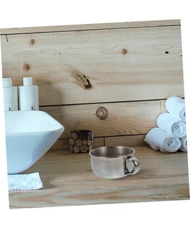 Frcolor Shaving Soap Bowl for Men | Stainless Steel Barber Soap Container | Travel-Friendly Foam Cream Mug - Buy Online on GoSupps.com