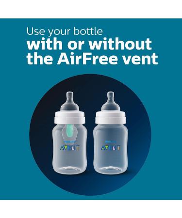 Philips AVENT Anti-Colic Baby Bottle Newborn Gift Set with AirFree Vent and Snuggle - SCD306/10 Clear - Buy Online on GoSupps.com