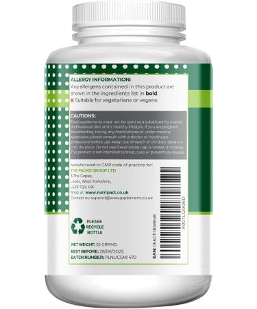 Irish Sea Moss Capsules with Bladderwrack & Burdock Root - 3280mg - 60 Vegan Capsules - Natural Source of Iodine - Wild Harvested - nutripact - Buy Online on GoSupps.com