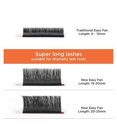 BEYELIAN 0.07 C Curl Easy Fan Volume Lash Extensions 20-25mm Mixd - Semi-permanent Blooming Lashes for Professionals - Buy Online on GoSupps.com