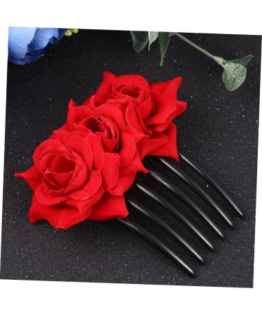 DOITOOL 1pc Floral Hair Comb Hair Accessories for Women Hair Combs for Women Hair Teasing Comb Hair Jewels for Women Flower Hair Clip Hair Side Comb Pearl Hair Clip Headgear Bride Jewelry - Buy Online on GoSupps.com