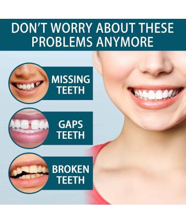 Adjustable Snap-On Denture Teeth Gap Filler & Straightener Kit Easy To Use Seamless Fit Comfortable Wear(3PC) - Buy Online on GoSupps.com