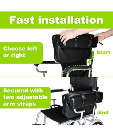 Lateral Body Support Arm Trough for Wheelchair L-Shape Padded Lateral Support Cushion Increased Comfort Wheelchair Accessories Replacement Arm Support Cover Nylon Wipe-Clean Bolster(A Pair) - Buy Online on GoSupps.com