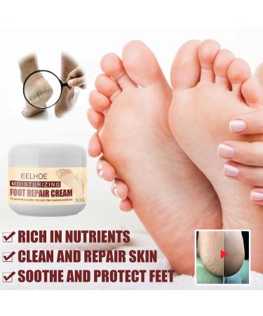 100% Natural Foot Care Cream for Dry Skin & Cracked Heels | Glycerin Infused | Soothes & Refreshes Tired Feet - Buy Online on GoSupps.com
