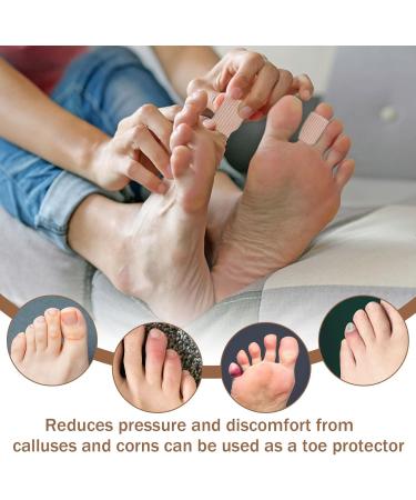 Cutting Silicone Toe Protection - 3 Piece Gel Cushion for Corns & Callus Relief - Toe & Finger Tube Bandage - Available in 3 Sizes - Buy Online on GoSupps.com